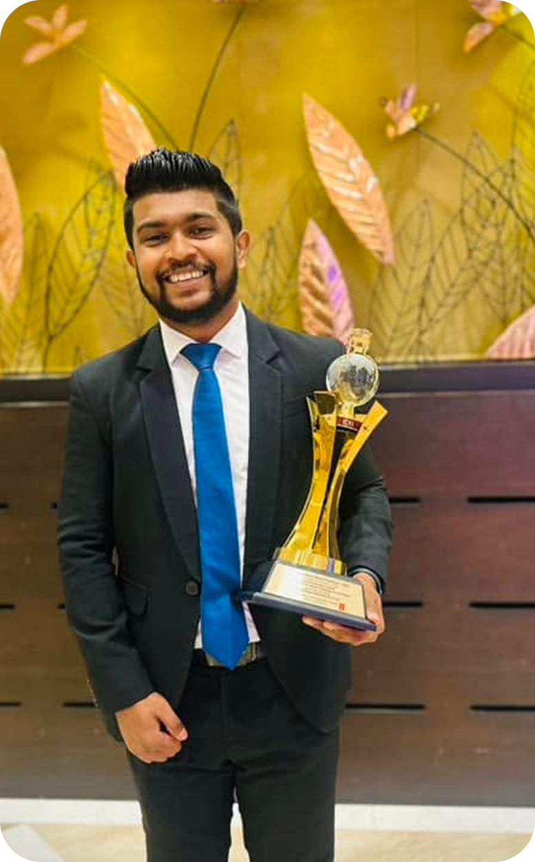 Dilanka Sanjaya with Prestigious Recognition Award